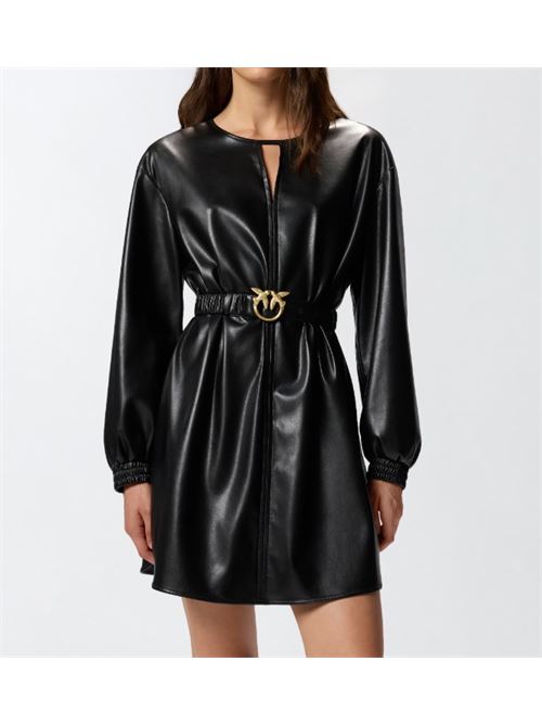 Short leather effect dress Pinko | 105587-A2P4.Z99